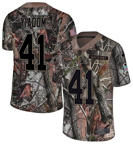 Nike Broncos #41 Isaac Yiadom Camo Men's Stitched NFL Limited Rush Realtree Jersey