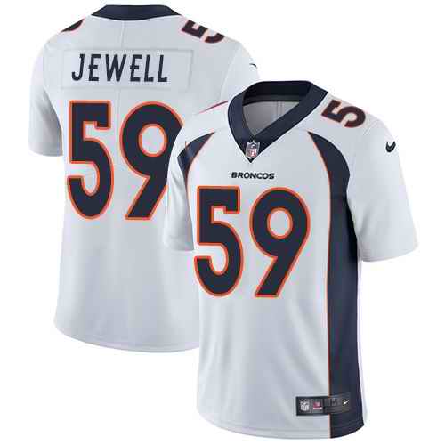 Nike Broncos 59 Josey Jewell White Vapor Untouchable Limited Jersey