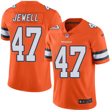 Nike Broncos #47 Josey Jewell Orange Men's Stitched NFL Limited Rush Jersey