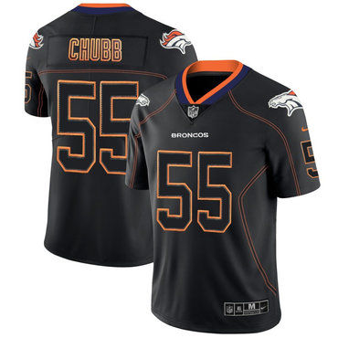 Nike Broncos 55 Bradley Chubb Black Shadow Legend Limited Jersey