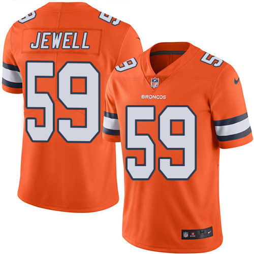 Nike Broncos #59 Josey Jewell Orange Men's Stitched NFL Limited Rush Jersey