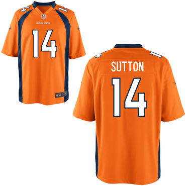 Nike Broncos 14 Courtland Sutton Orange Elite Jersey