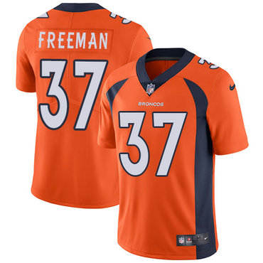 Nike Broncos #37 Royce Freeman Orange Team Color Men's Stitched NFL Vapor Untouchable Limited Jersey