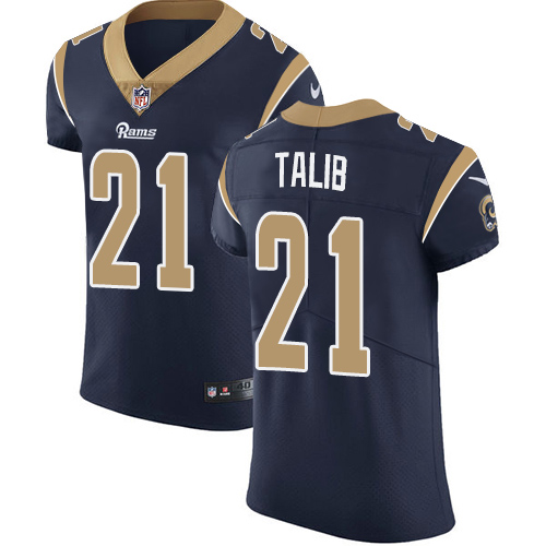 ike Rams #21 Aqib Talib Navy Blue Team Color Men's Stitched NFL Vapor Untouchable Elite Jersey