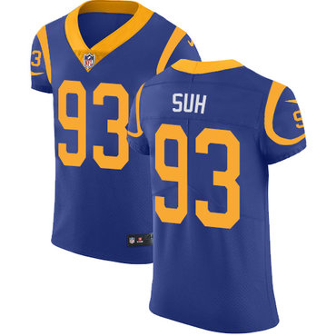 Nike Rams #93 Ndamukong Suh Royal Blue Alternate Men's Stitched NFL Vapor Untouchable Elite Jersey