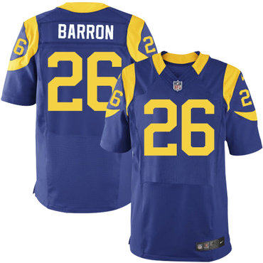 Nike Rams #26 Mark Barron Royal Blue Alternate Men's Stitched NFL Elite Jersey