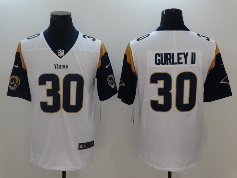 Nike Rams 30 Todd Gurley II White Vapor Untouchable Player Limited Jersey