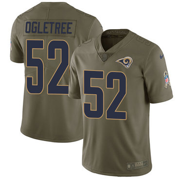 Nike Rams #52 Alec Ogletree Olive Men's Stitched NFL Limited 2017 Salute to Service Jersey