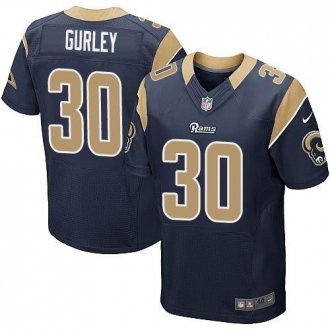 Nike St. Louis Rams #30 Todd Gurley Navy Blue Team Color Men's Stitched NFL Elite Jersey