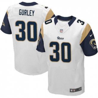 Nike St. Louis Rams #30 Todd Gurley White Men's Stitched NFL Elite Jersey