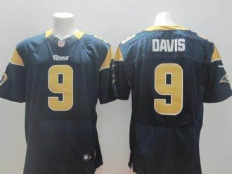 Nike St.Louis Rams #9 Austin Davis Navy Blue Team Color NFL Elite Jersey