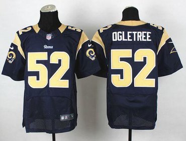 New St.Louis Rams #52 Alec Ogletree Navy Blue Team Color NFL Elite Jersey