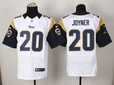 New St.Louis Rams #20 Lamarcus Joyner White NFL Elite Jersey