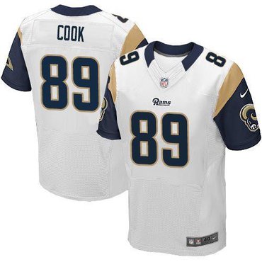 New St.Louis Rams #89 Jared Cook White NFL Elite Jersey