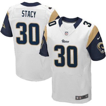 New St.Louis Rams #30 Zac Stacy White NFL Elite Jersey