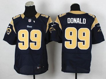 2014 NFL Draft St.Louis Rams #99 Aaron Donald Navy Blue Elite Jersey