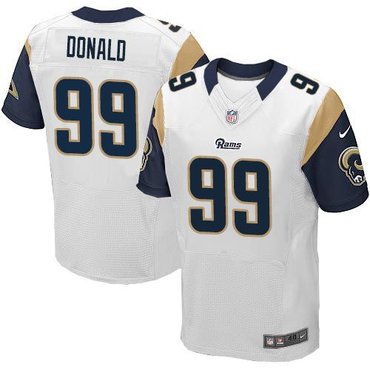 2014 NFL Draft St.Louis Rams #99 Aaron Donald white Elite Jersey