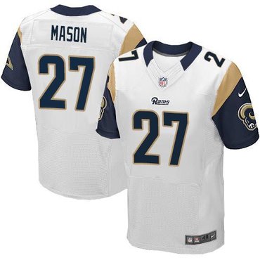 2014 NFL Draft St.Louis Rams #27 Tre Mason wihte Elite Jersey