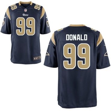 2014 NFL Draft St.Louis Rams #99 Aaron Donald Navy Blue Game Jersey