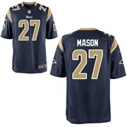 2014 NFL Draft St.Louis Rams #3 Tre Mason Navy Blue Game Jersey