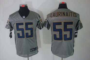 2012 NEW NFL St. Louis Rams 55 James Laurinaitis Grey Shadow Jerseys