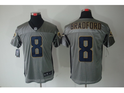 2012 NEW NFL St. Louis Rams 8 Sam Bradford Grey Shadow Jerseys