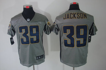 2012 NEW NFL St. Louis Rams 39 Jackson Grey Shadow Jerseys