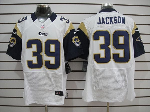 2012 NEW NFL St. Louis Rams 39 Jackson White Jerseys (Elite)