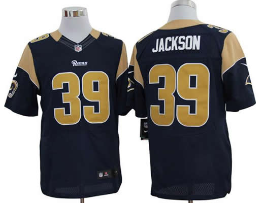 2012 NEW NFL St. Louis Rams 39 Jackson Dark Blue Jerseys (Elite)