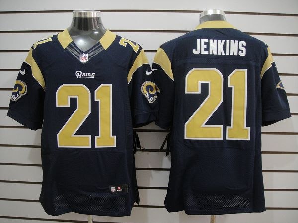 2012 NEW St. Louis Rams 21 Jenkins Dark Blue Jerseys (Elite)