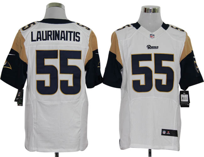 2012 NEW nfl st. louis rams 55 james laurinaitis white jerseys (elite)