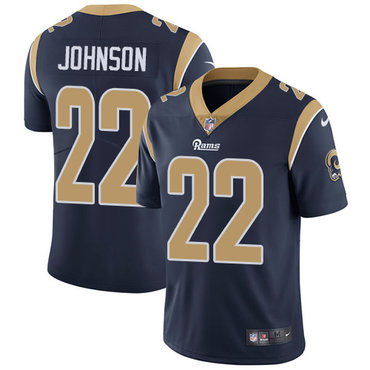 Nike Rams #22 Trumaine Johnson Navy Blue Team Color Men's Stitched NFL Vapor Untouchable Limited Jersey