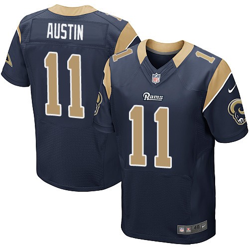 Nike Rams 11 Tavon Austin Navy Elite Jersey