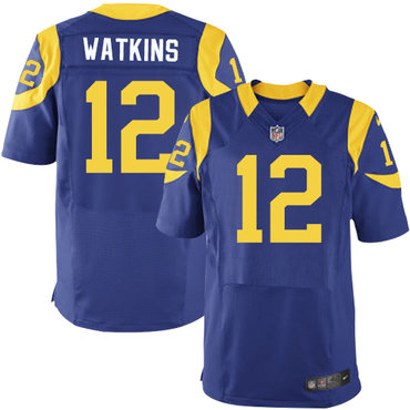 Nike Rams #12 Sammy Watkins Royal Blue Alternate Men's Stitched NFL Elite Jersey