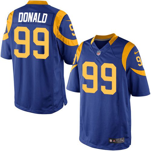 Mens Nike Rams #99 Aaron Donald Royal Blue Alternate Stitched NFL Elite Jersey