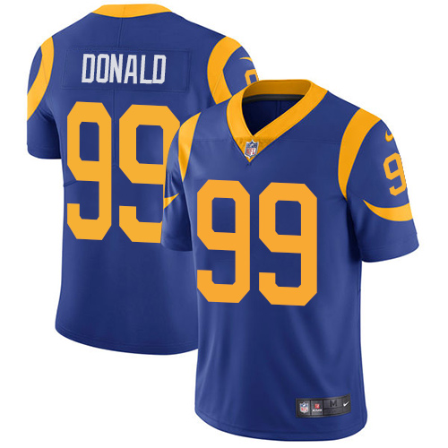 Nike Rams #99 Aaron Donald Royal Blue Alternate Men Stitched NFL Vapor Untouchable Limited Jersey