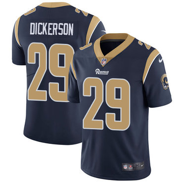 Nike Rams #29 Eric Dickerson Navy Blue Team Color Men's Stitched NFL Vapor Untouchable Limited Jersey