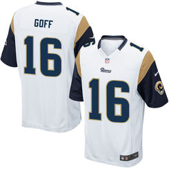 Men's Los Angeles Rams Jared Goff Nike White 2016 Draft Pick Elite Jersey