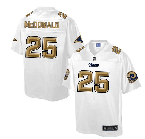 Nike Rams #25 T.J. McDonald White Men's NFL Pro Line Fashion Game Jersey