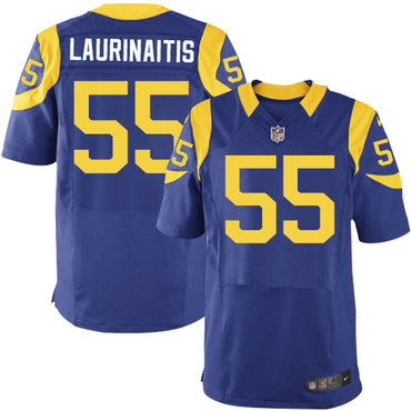 Nike Rams #55 James Laurinaitis Royal Blue Alternate Men's Stitched NFL Elite Jersey