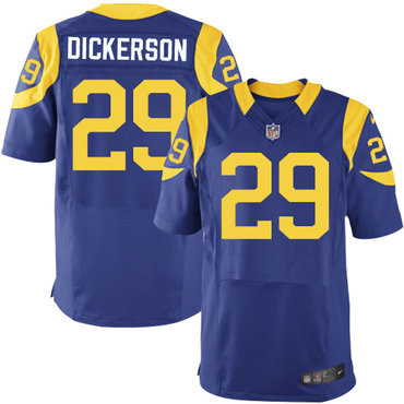 Nike Rams #29 Eric Dickerson Royal Blue Alternate Men's Stitched NFL Elite Jersey