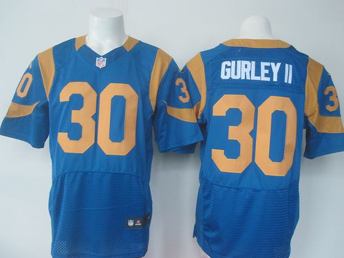 Nike Rams #30 Todd Gurley II Royal Blue Alternate Men's Stitched NFL Elite Rush Jersey