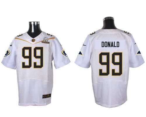 Nike Rams #99 Aaron Donald White 2016 Pro Bowl Men's Stitched NFL Elite Jersey