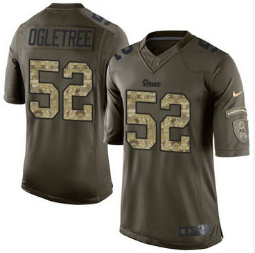 Nike St. Louis Rams #52 Alec Ogletree Green Men's Stitched NFL Limited Salute to Service Jersey