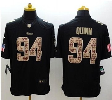 New St. Louis Rams #94 Robert Quinn Black NFL Limited Salute to Service jersey