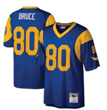 Men's Rams Legacy #80 Isaac Bruce Throwback Jersey