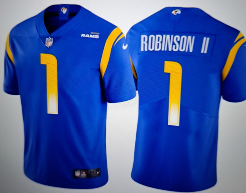 Men's Rams #1 Robinson II Vapor Limited Jersey