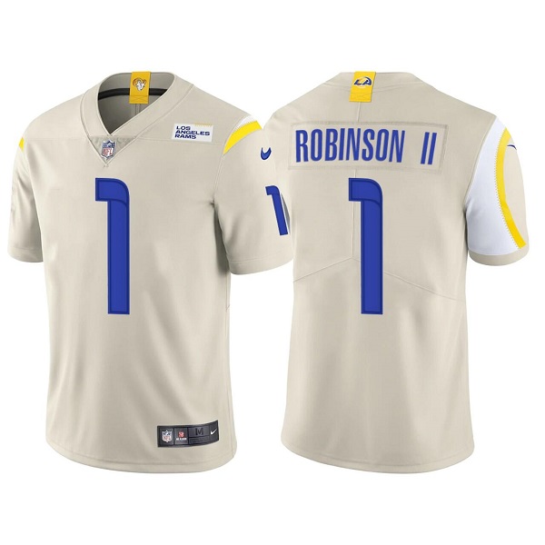 Men's Los Angeles Rams Allen Robinson II Bone Vapor Untouchable Limited Stitched Football Jersey