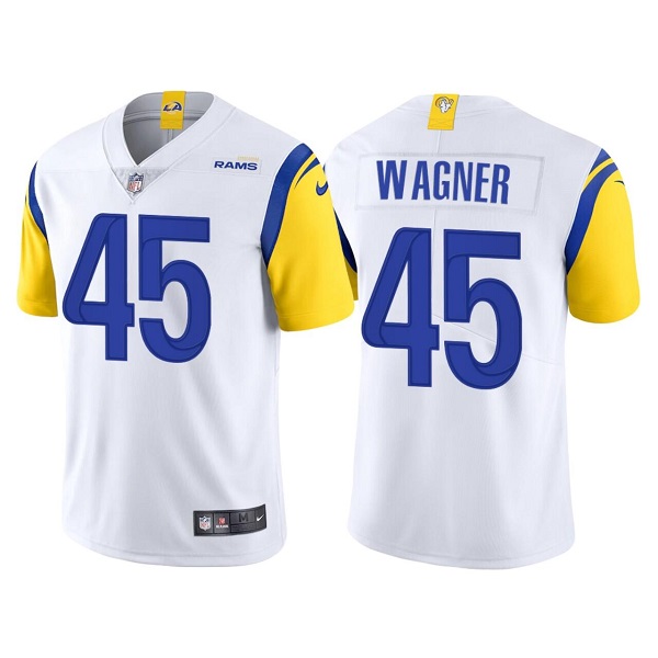 Men's Los Angeles Rams #45 Bobby Wagner White Vapor Untouchable Limited Stitched Football Jersey