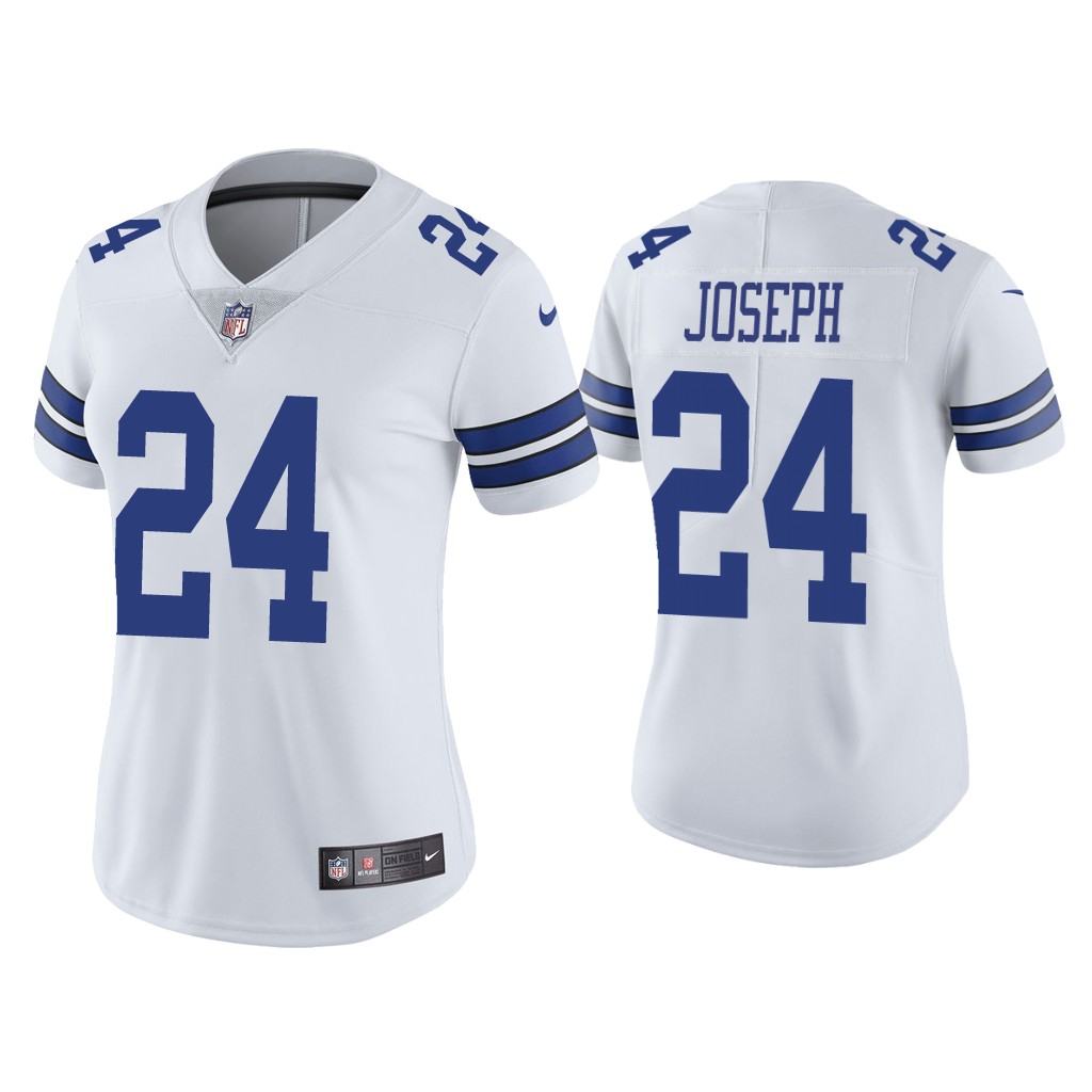 Women Cowboys #24 Kelvin Joseph White Jersey